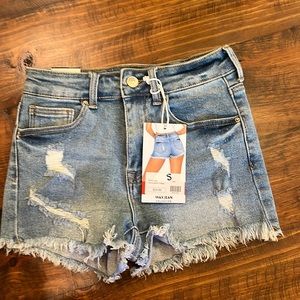 NWT Wax Jean Denim Shorts Small